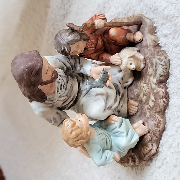 Homecoming Masterpiece Porcelain The Fisherman Religious Statue 1983 - Picture 1 of 4